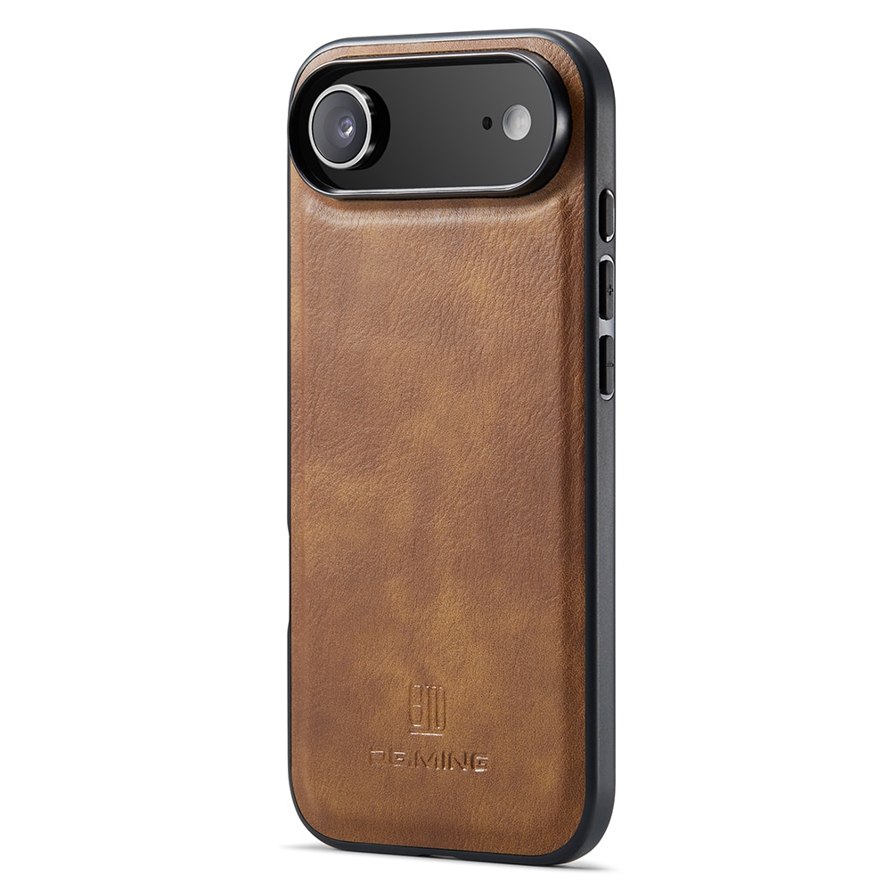 iPhone 17 Air Plånboksfodral med avtagbart skal, Cognac