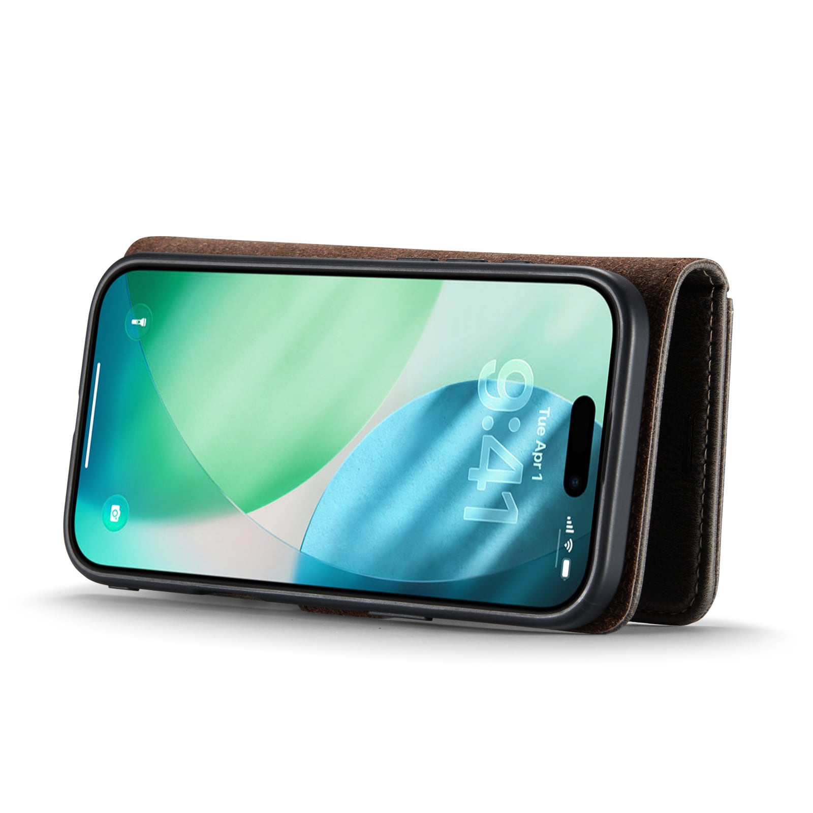 iPhone 17 Air Plånboksfodral med avtagbart skal, Brown