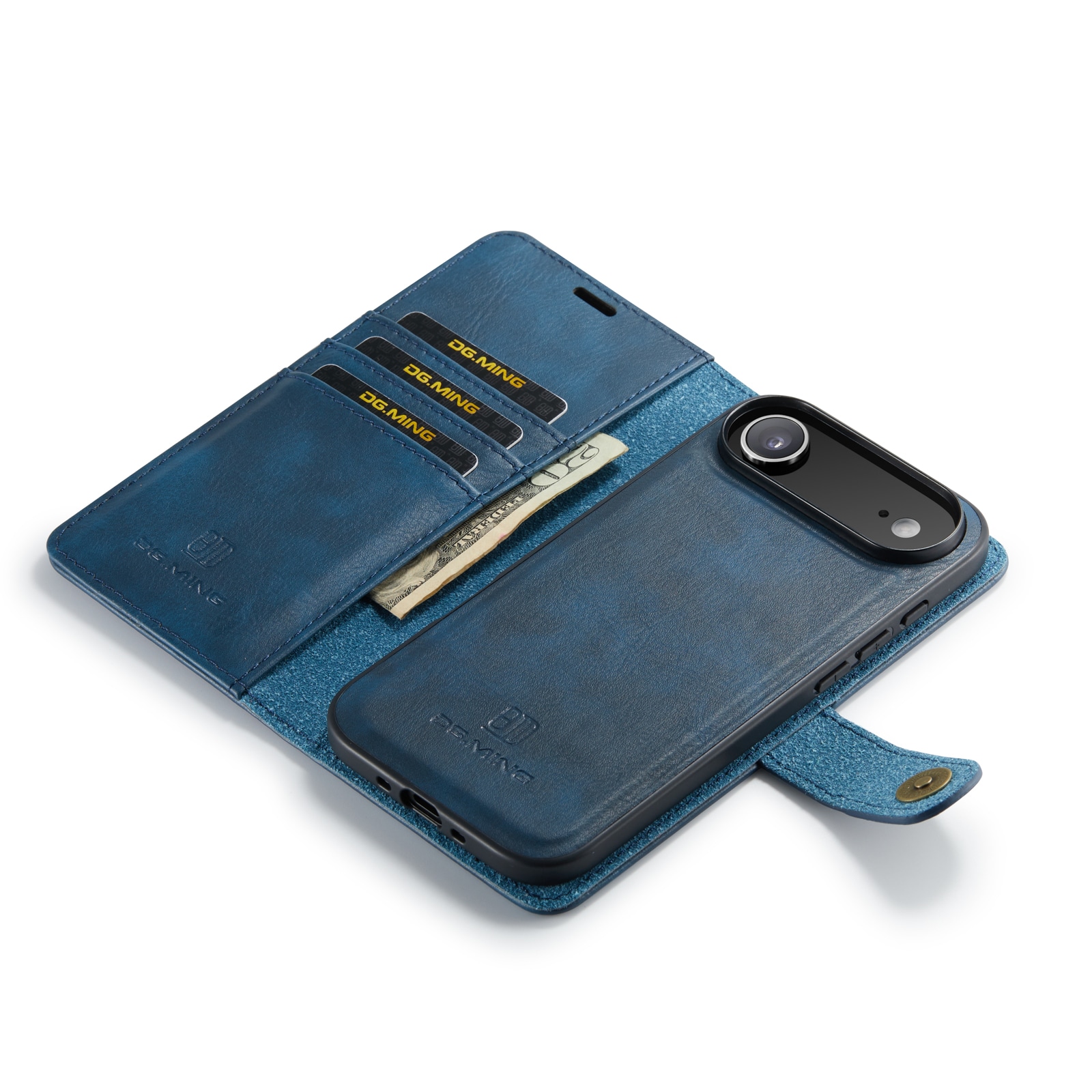 iPhone 17 Air Plånboksfodral med avtagbart skal, Blue
