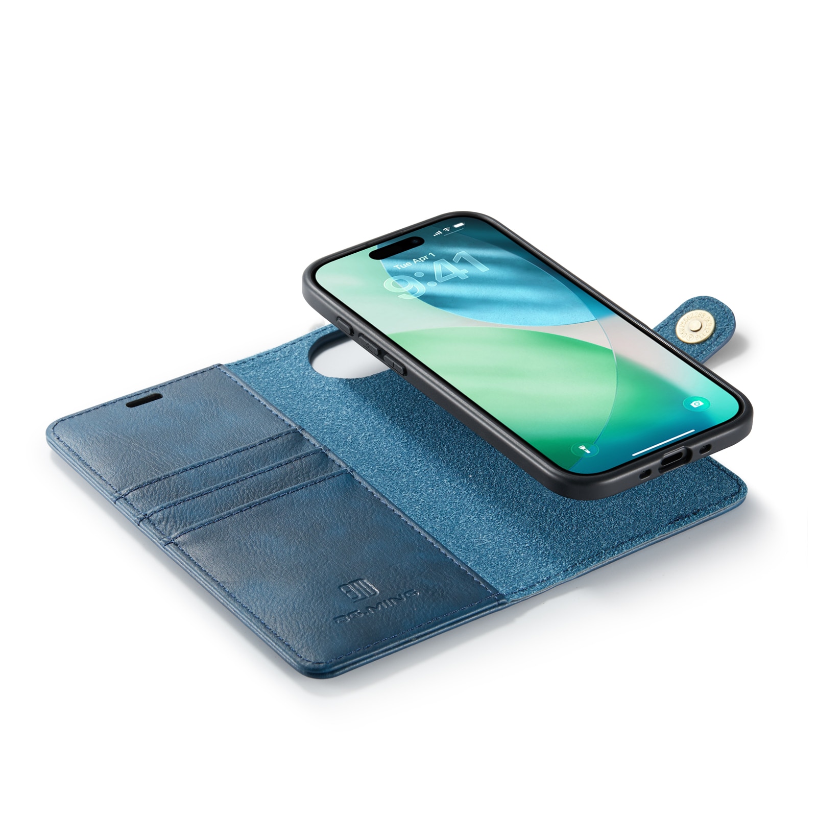 iPhone 17 Air Plånboksfodral med avtagbart skal, Blue