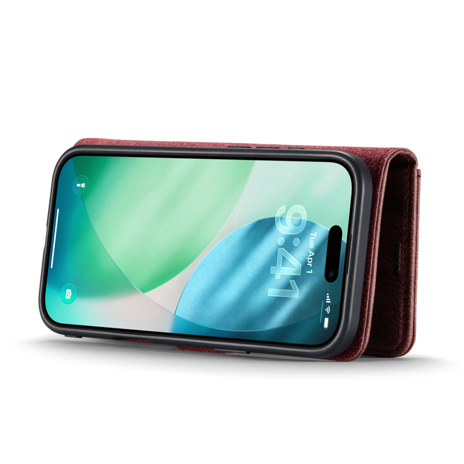 iPhone 17 Air Plånboksfodral med avtagbart skal, Red