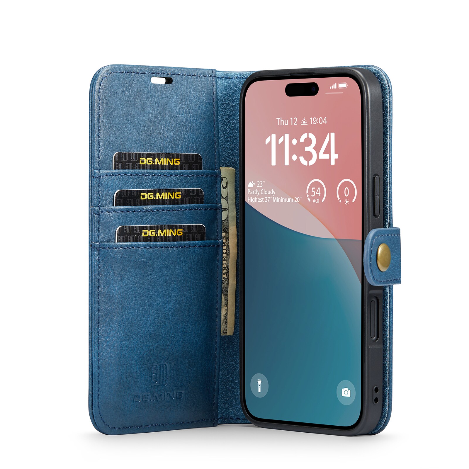 iPhone 17 Plånboksfodral med avtagbart skal, Blue