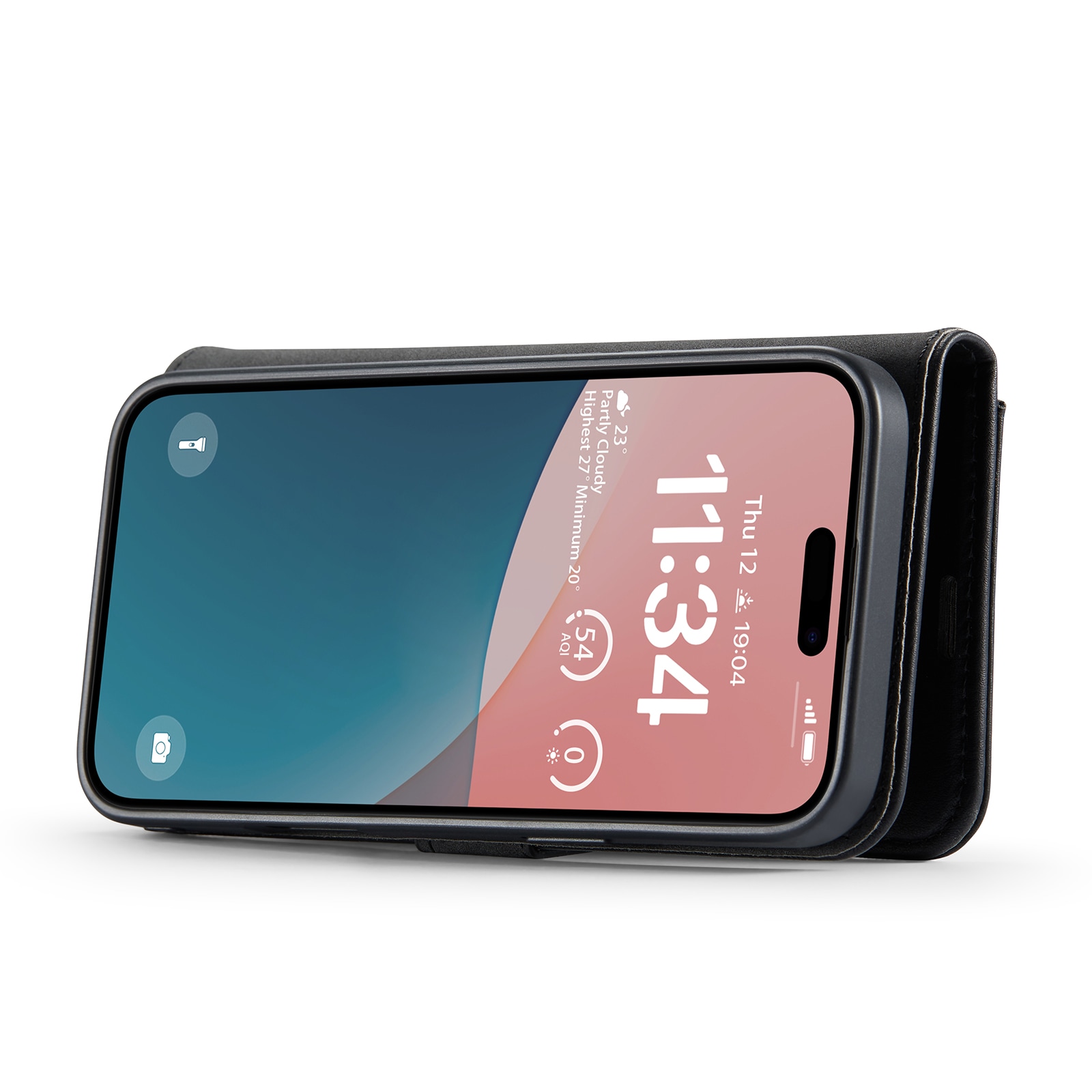 iPhone 17 Plånboksfodral med avtagbart skal, Black