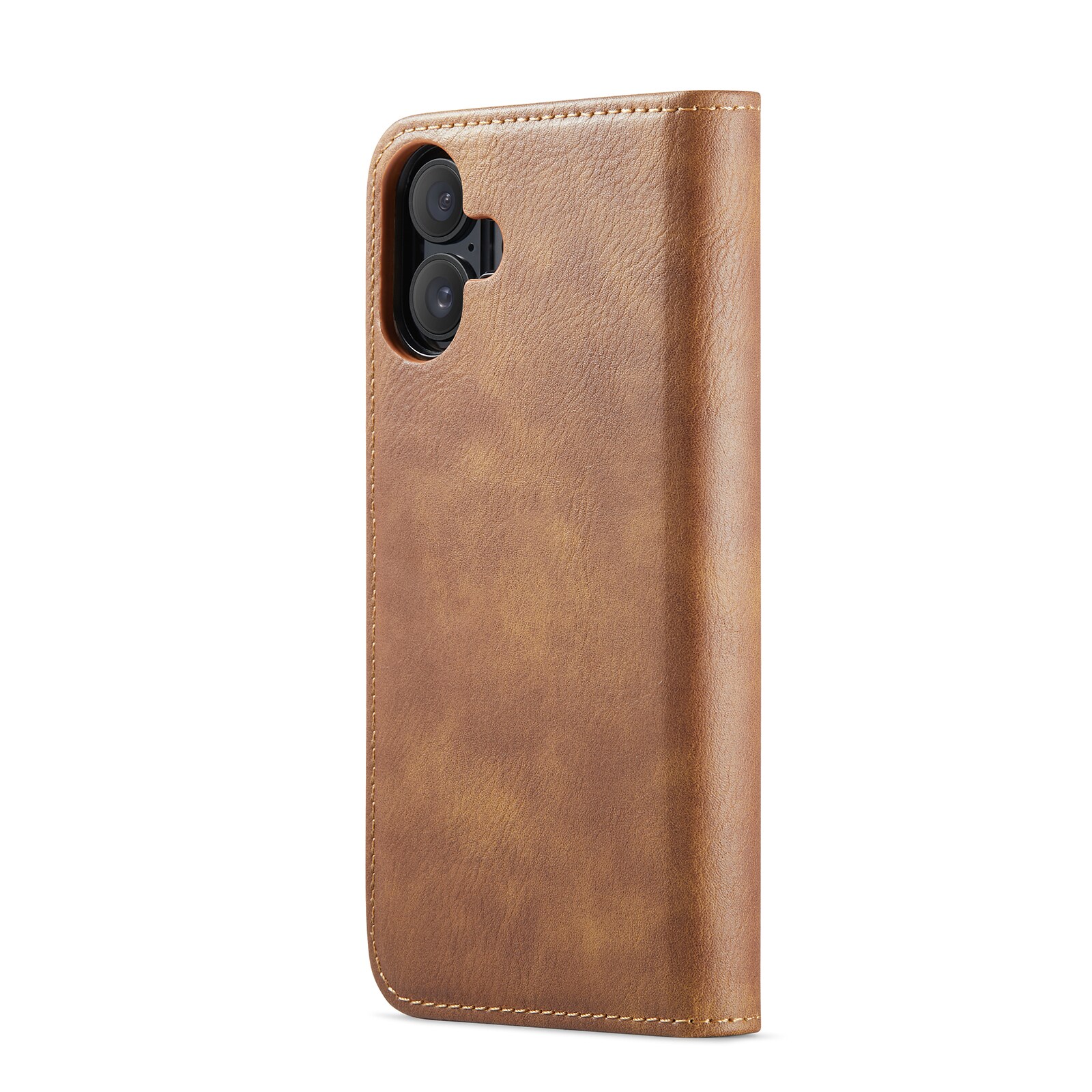 iPhone 17 Plånboksfodral med avtagbart skal, Cognac