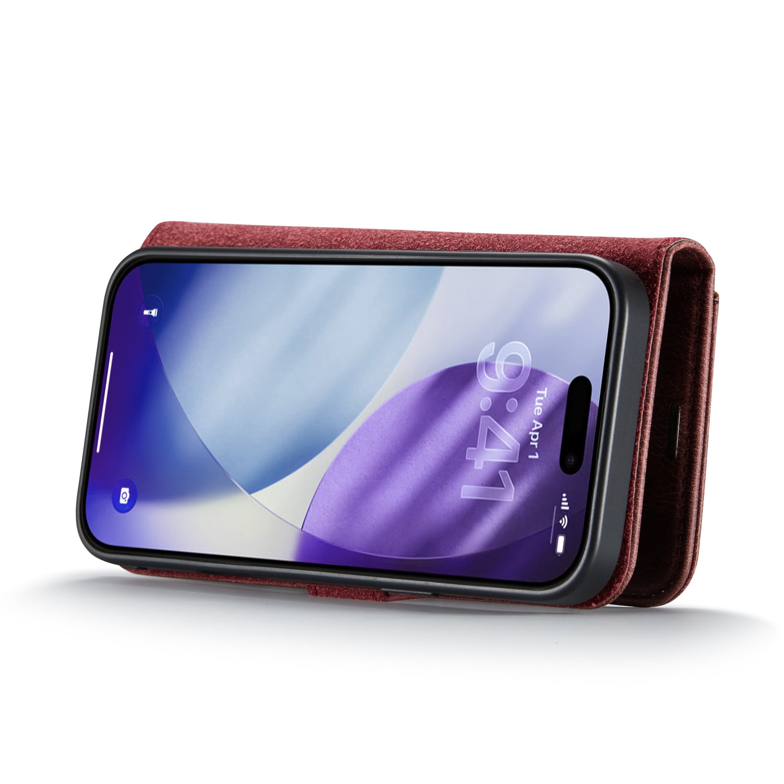 iPhone 17 Pro Plånboksfodral med avtagbart skal, Red