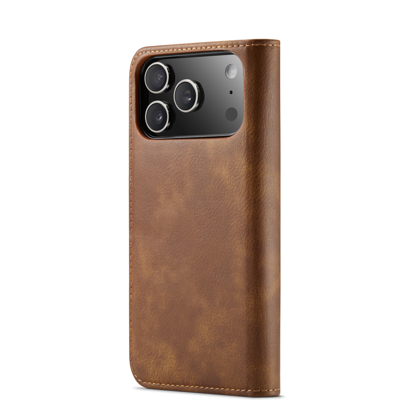 iPhone 17 Pro Plånboksfodral med avtagbart skal, Cognac