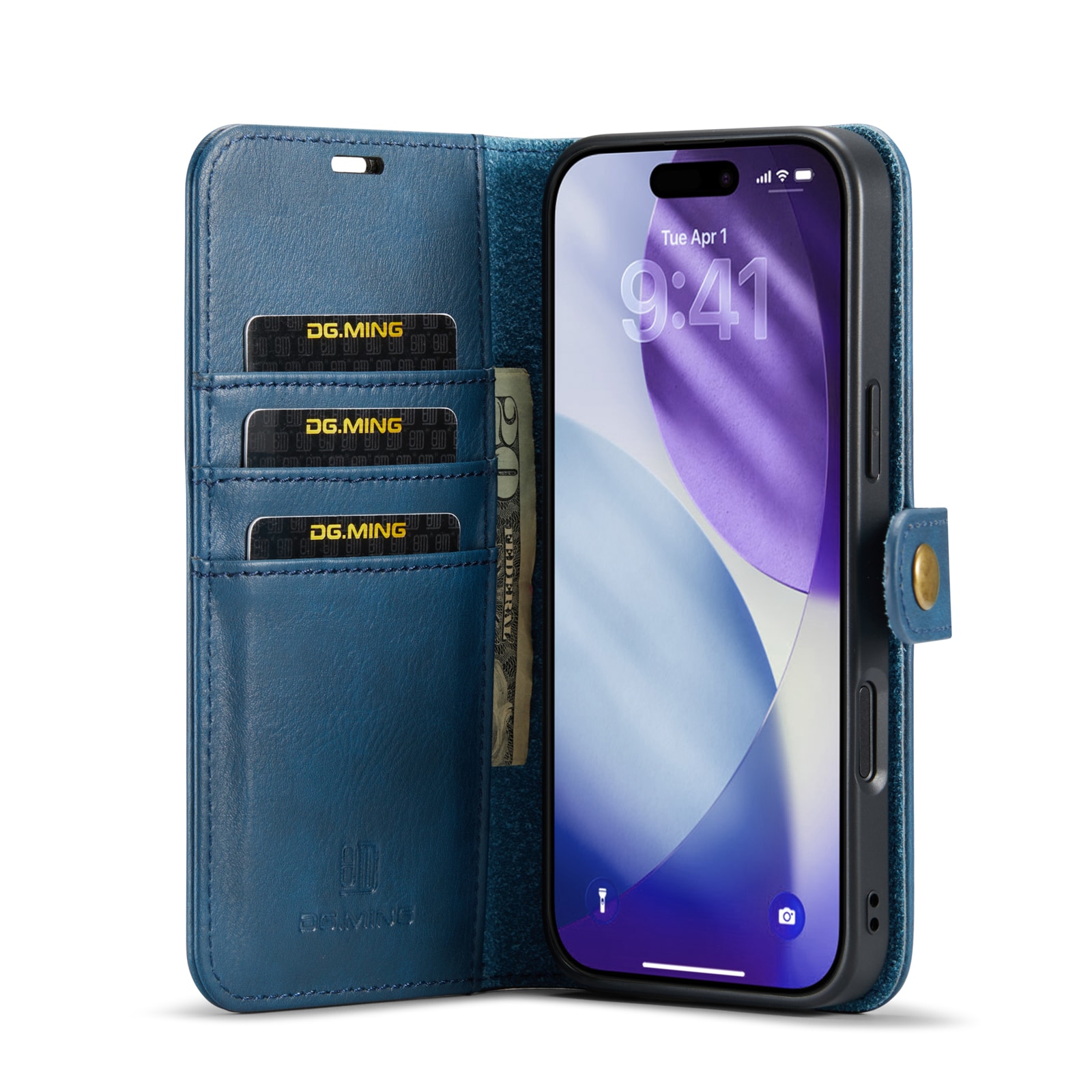 iPhone 17 Pro Plånboksfodral med avtagbart skal, Blue