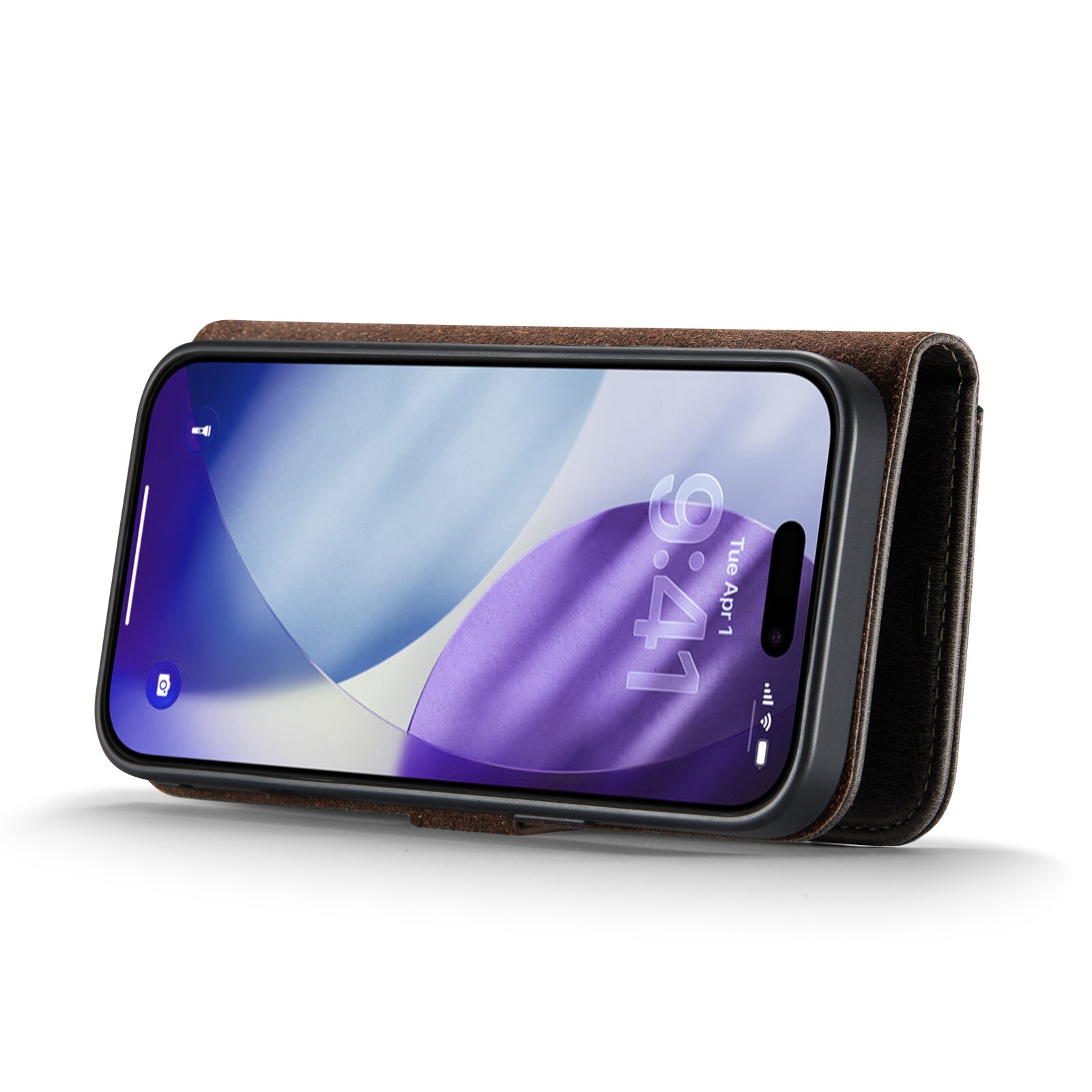 iPhone 17 Pro Plånboksfodral med avtagbart skal, Brown