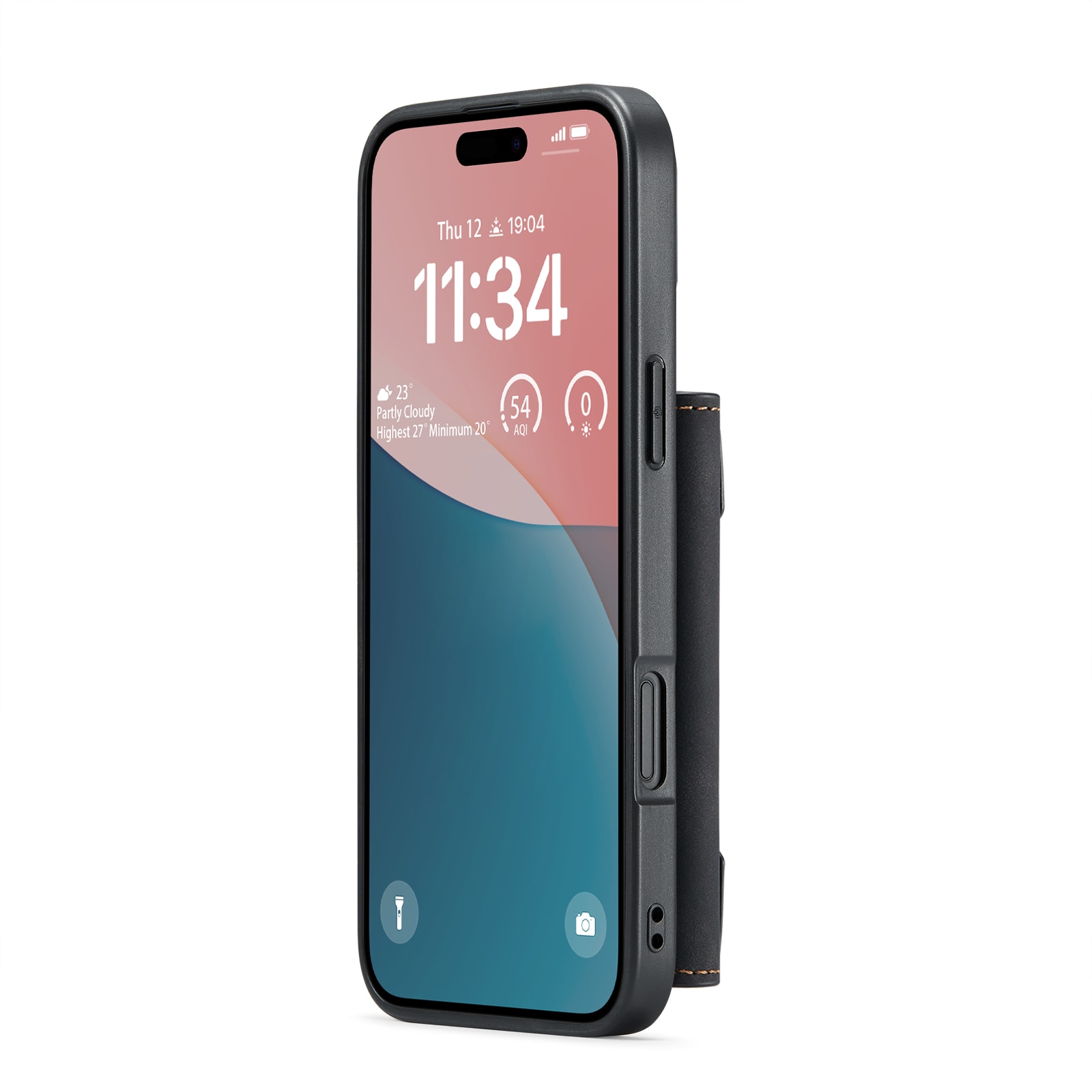 iPhone 17 Skal med avtagbar plånbok, Svart