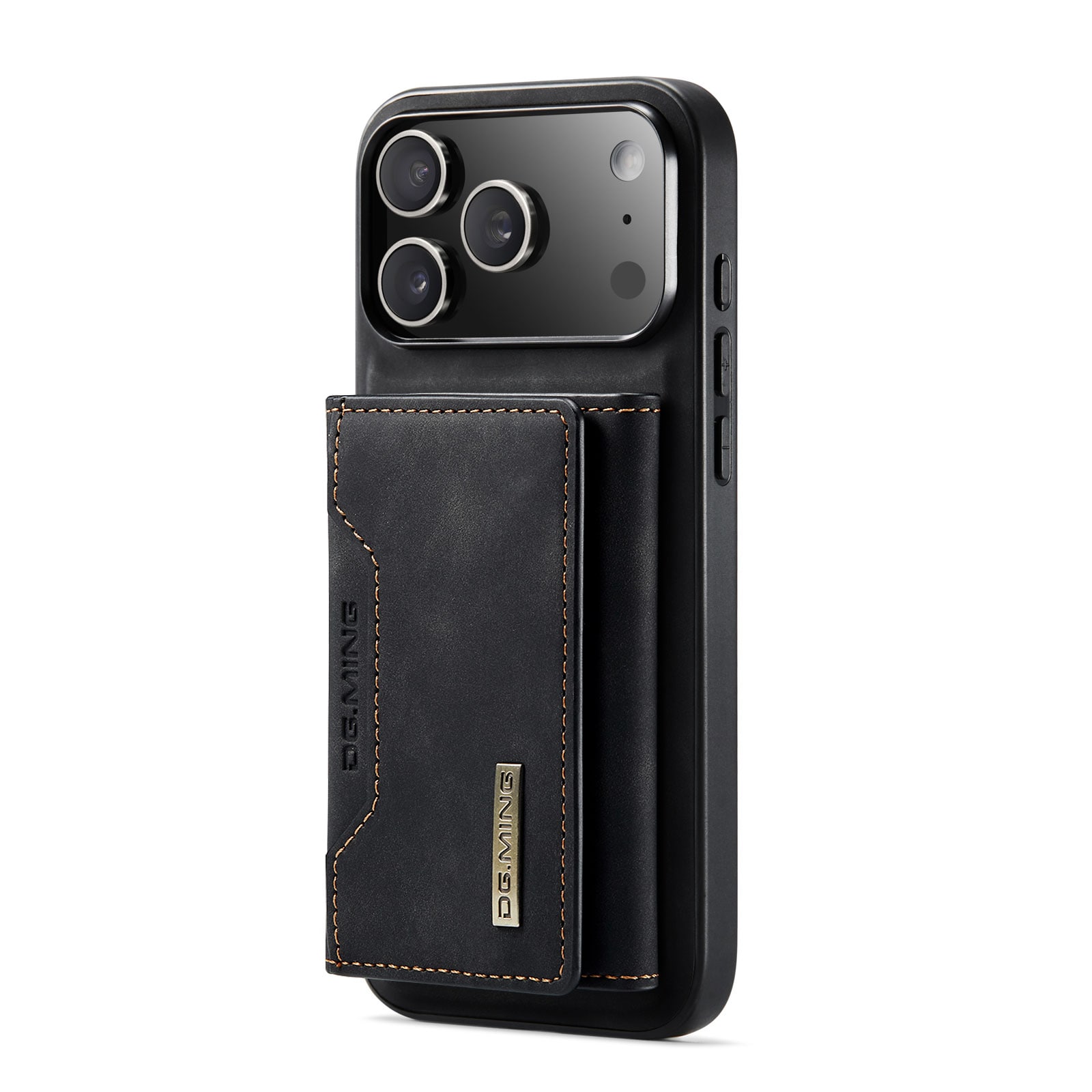 iPhone 17 Pro Max Skal med avtagbar plånbok, Svart