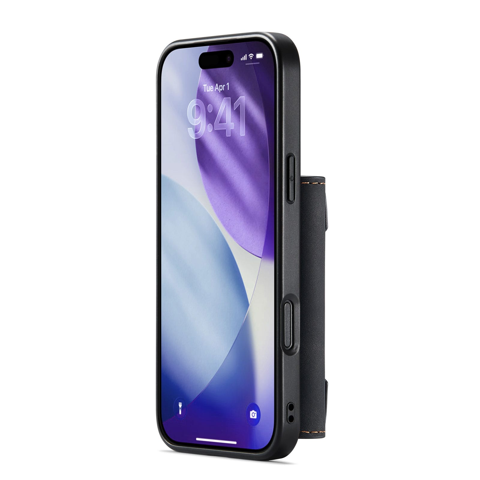 iPhone 17 Pro Max Skal med avtagbar plånbok, Svart