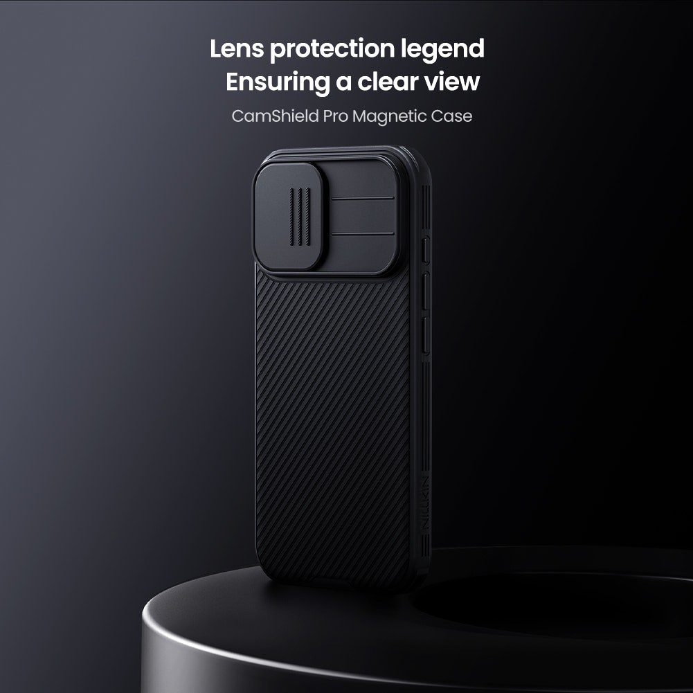 iPhone 17 MagSafe-skal med kameraskydd - CamShield, Svart