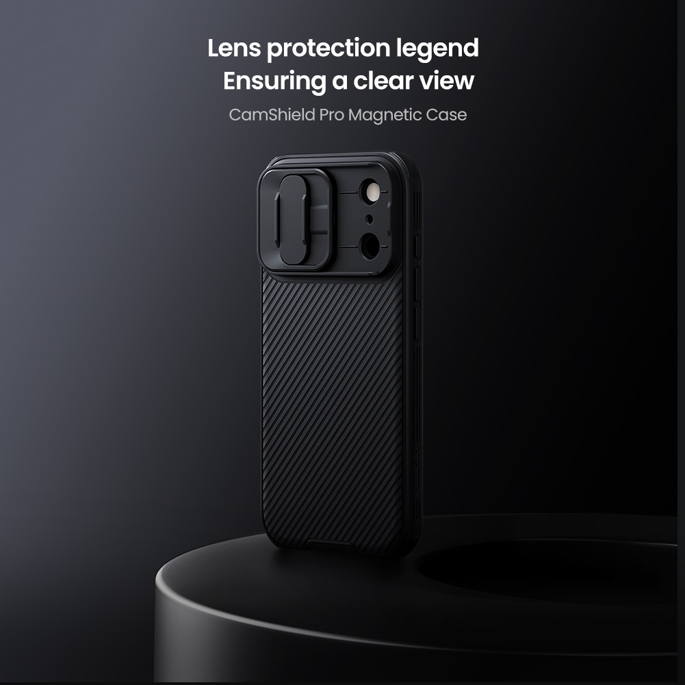 iPhone 17 Pro Max MagSafe-skal med kameraskydd - CamShield, Svart