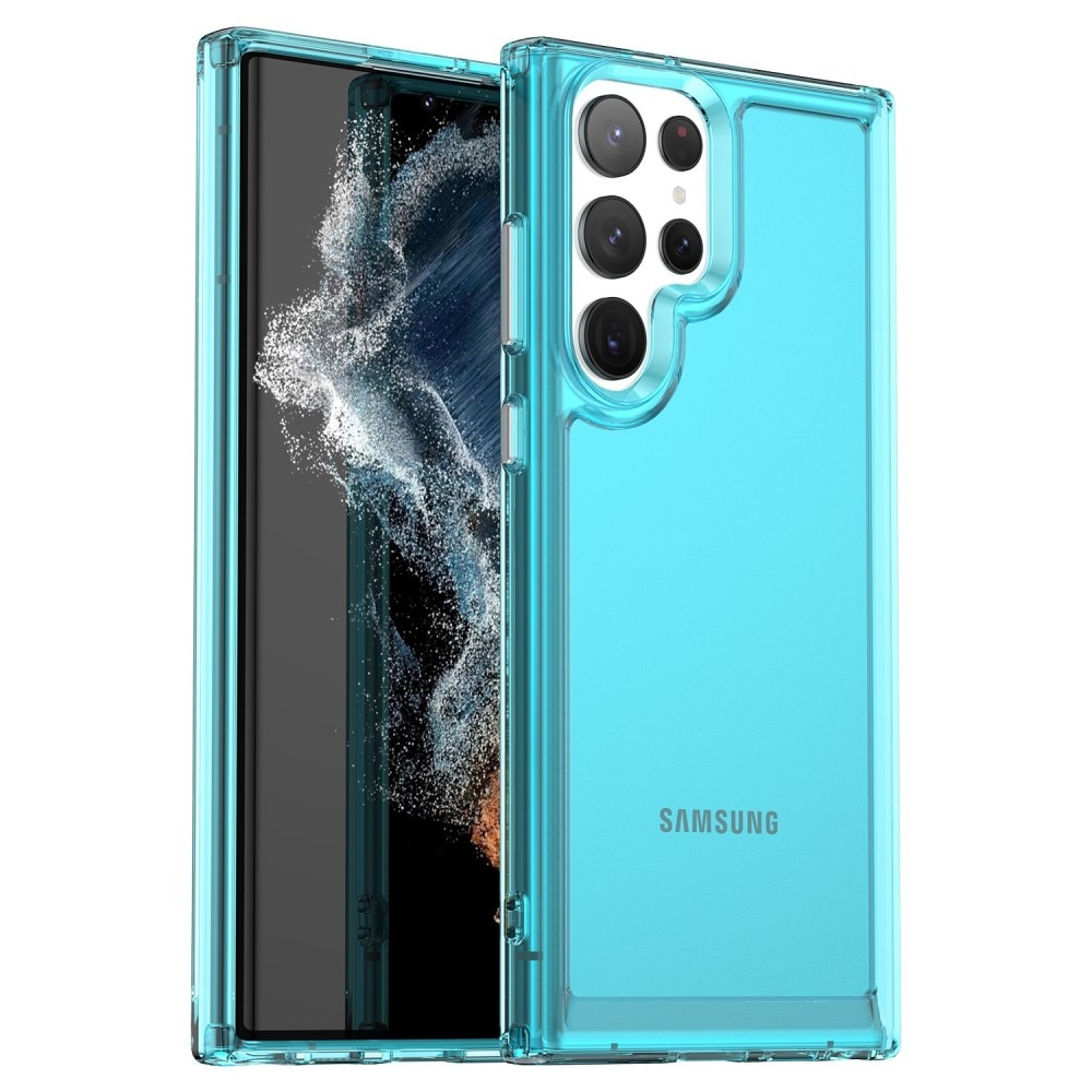Samsung Galaxy S23 Ultra Crystal Hybrid-skal, blå