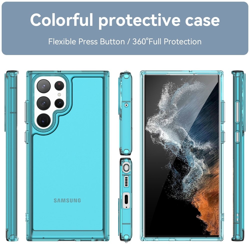 Samsung Galaxy S23 Ultra Crystal Hybrid-skal, blå