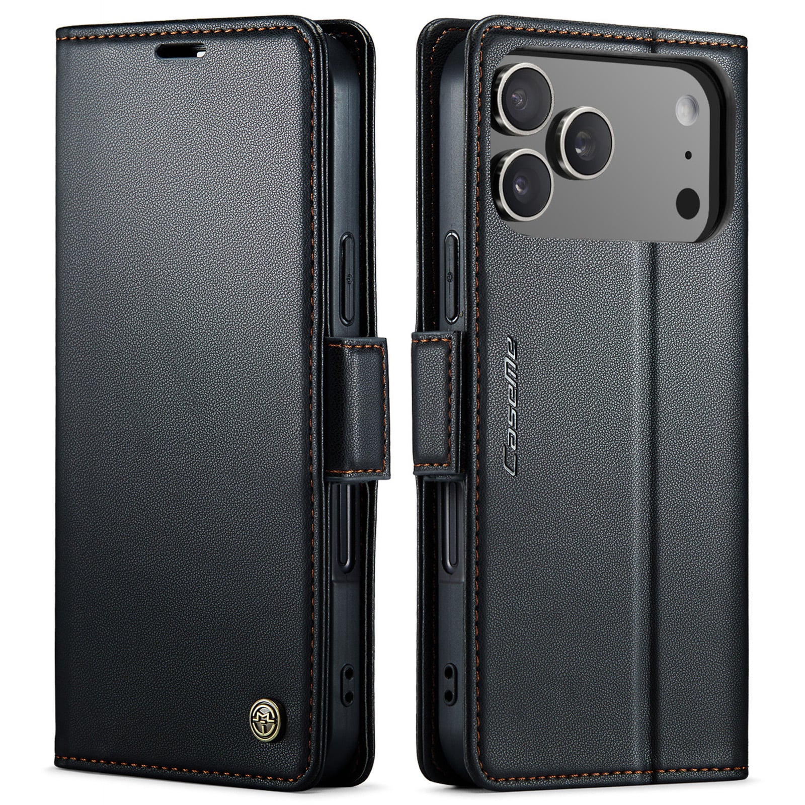 iPhone 17 Pro Slimmat RFID-plånboksfodral, Svart