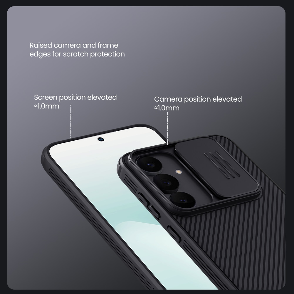 Samsung Galaxy S25 FE Skal med kameraskydd - CamShield, Svart