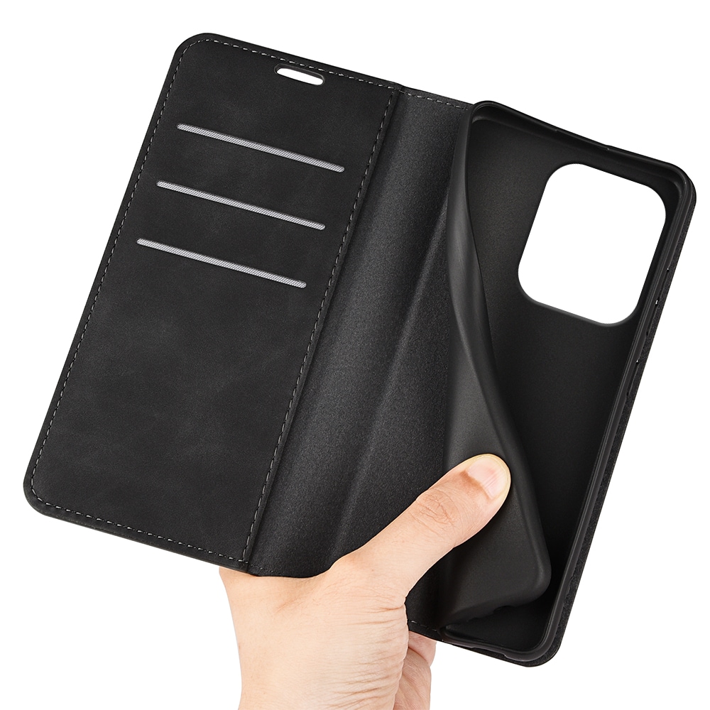 Xiaomi Redmi 15C Slimmat fodral med kortfack, Svart