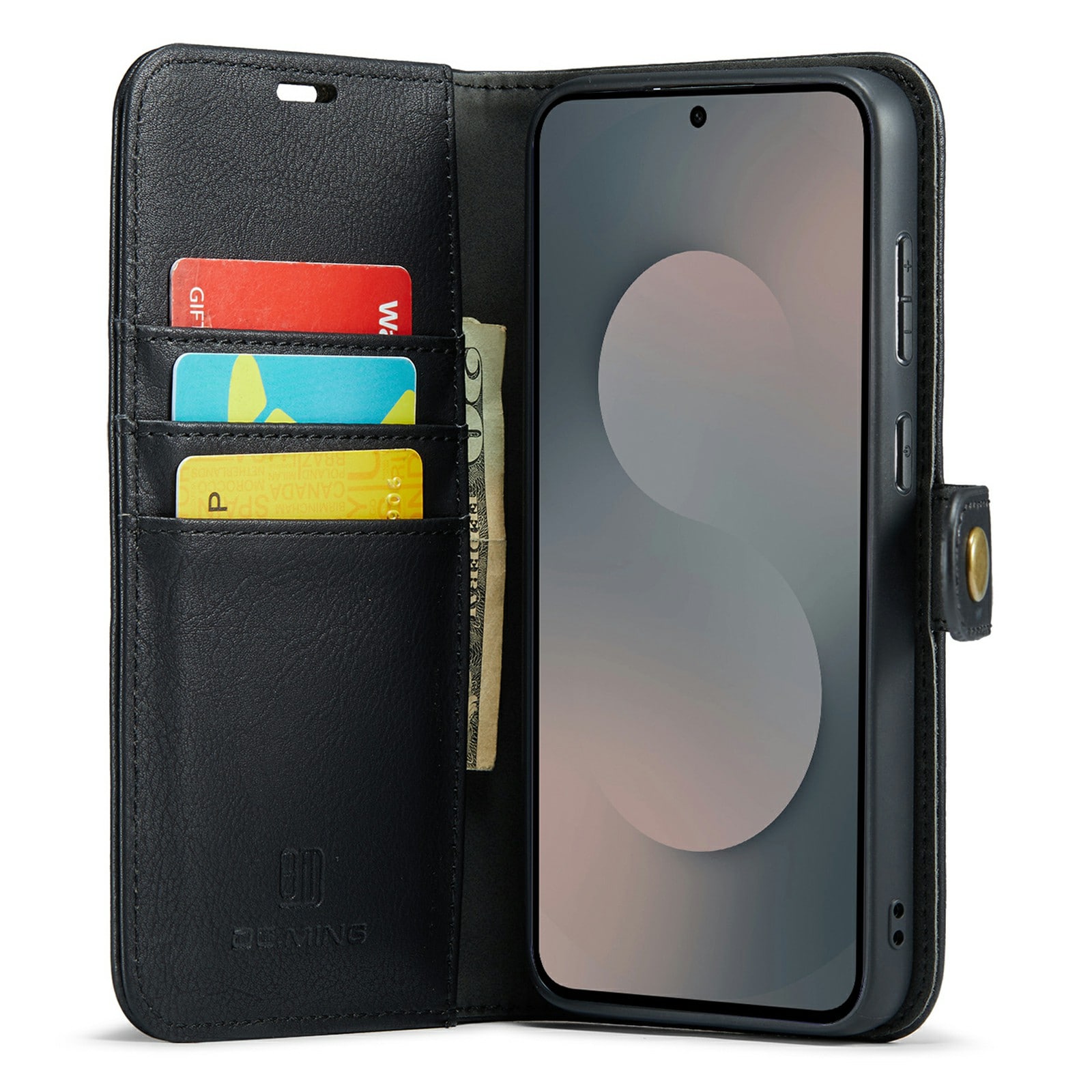 Samsung Galaxy S25 FE Plånboksfodral med avtagbart skal, Black