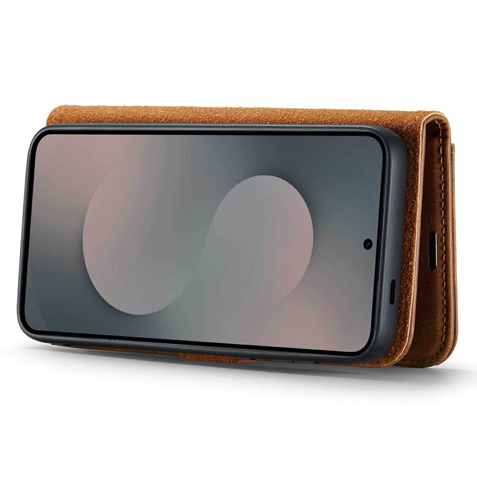 Samsung Galaxy S25 FE Plånboksfodral med avtagbart skal, Cognac