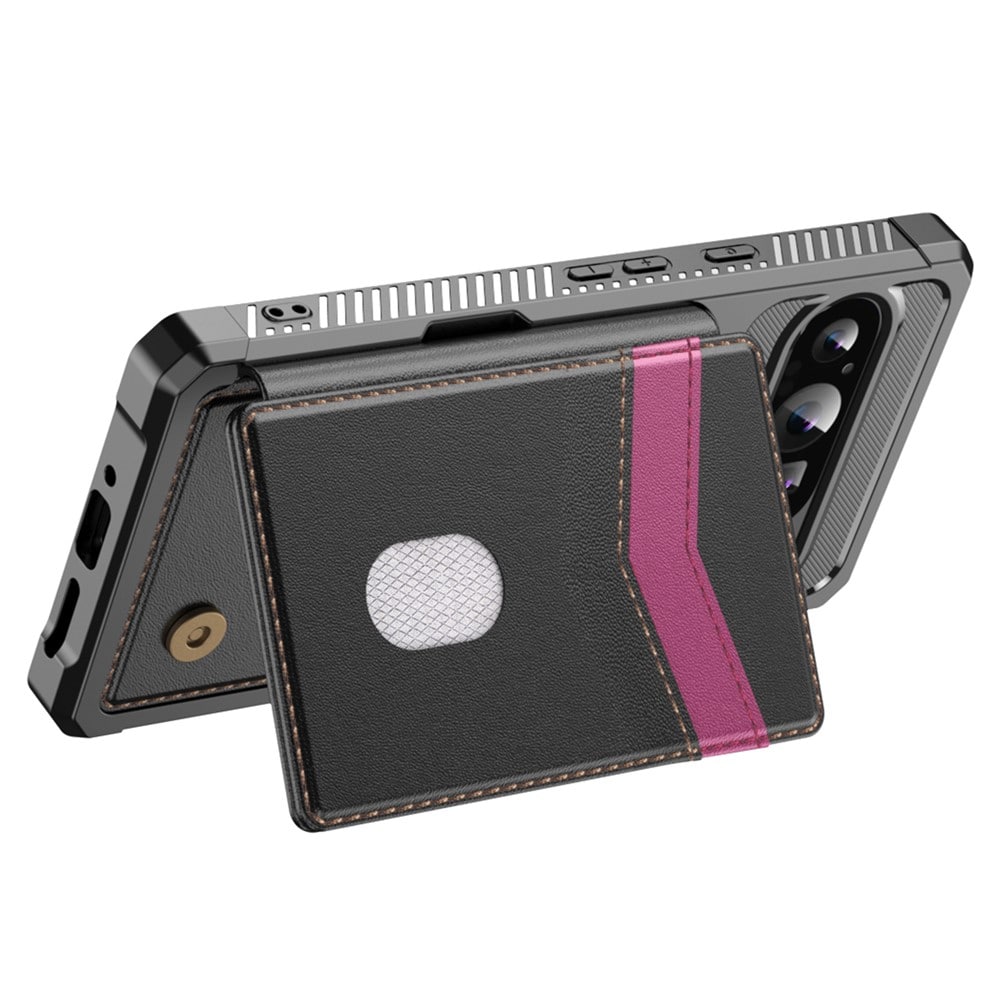 Google Pixel 10 Pro Mobilskal med RFID-Plånbok, Svart