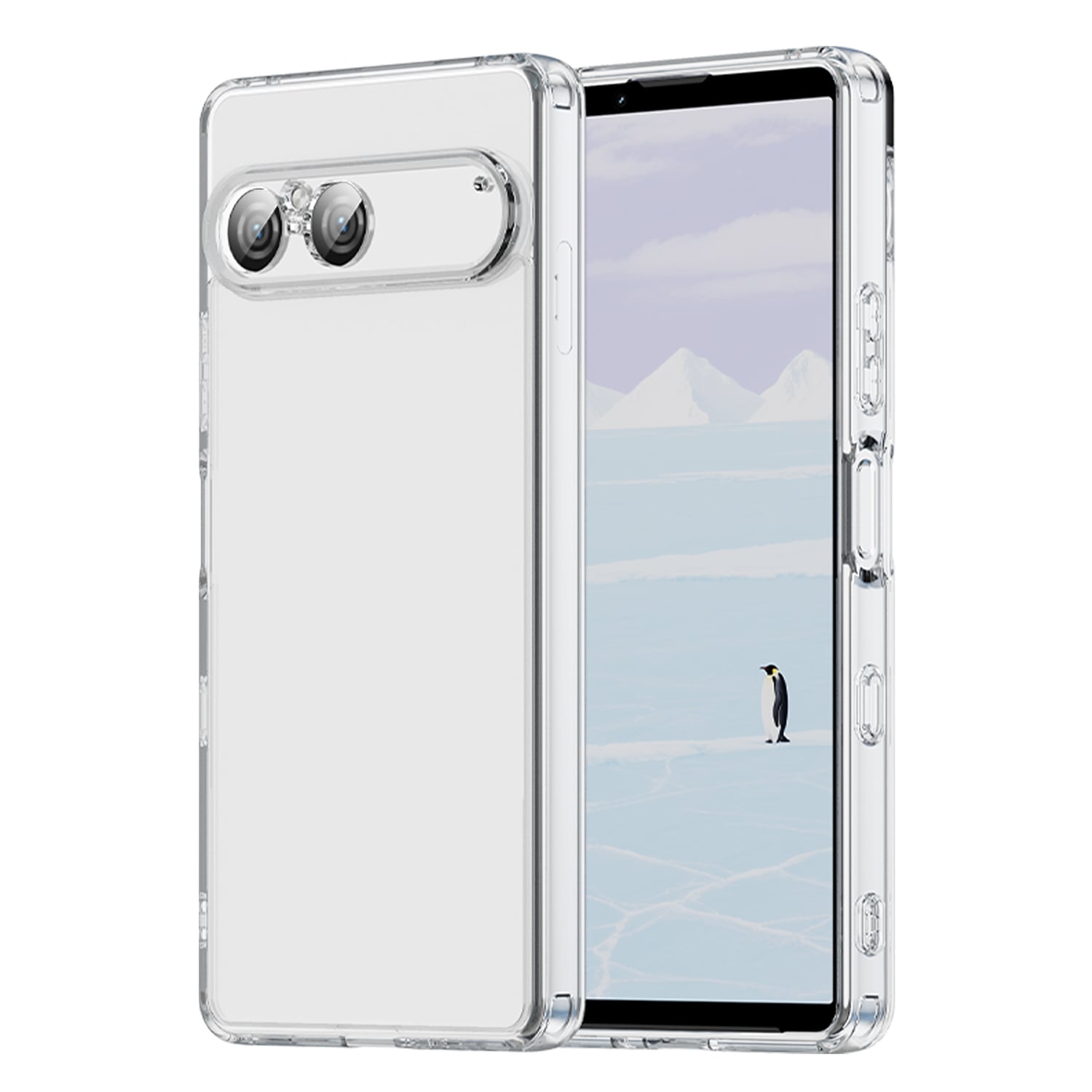 Sony Xperia 10 VII Crystal Hybrid-skal, Genomskinlig