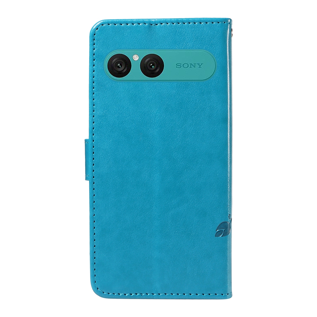 Sony Xperia 10 VII Mobilfodral med fjärilar, Blå