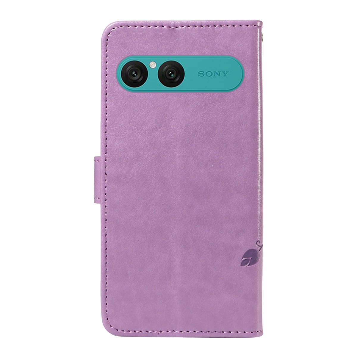 Sony Xperia 10 VII Mobilfodral med fjärilar, Lila