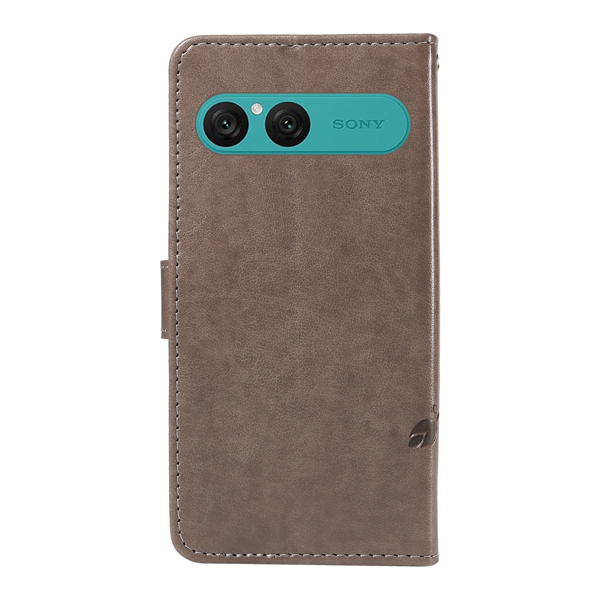 Sony Xperia 10 VII Mobilfodral med fjärilar, Grå