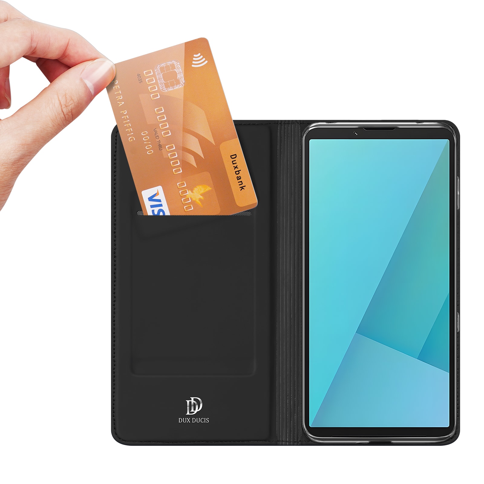 Sony Xperia 10 VII Slimmat mobilfodral, Svart