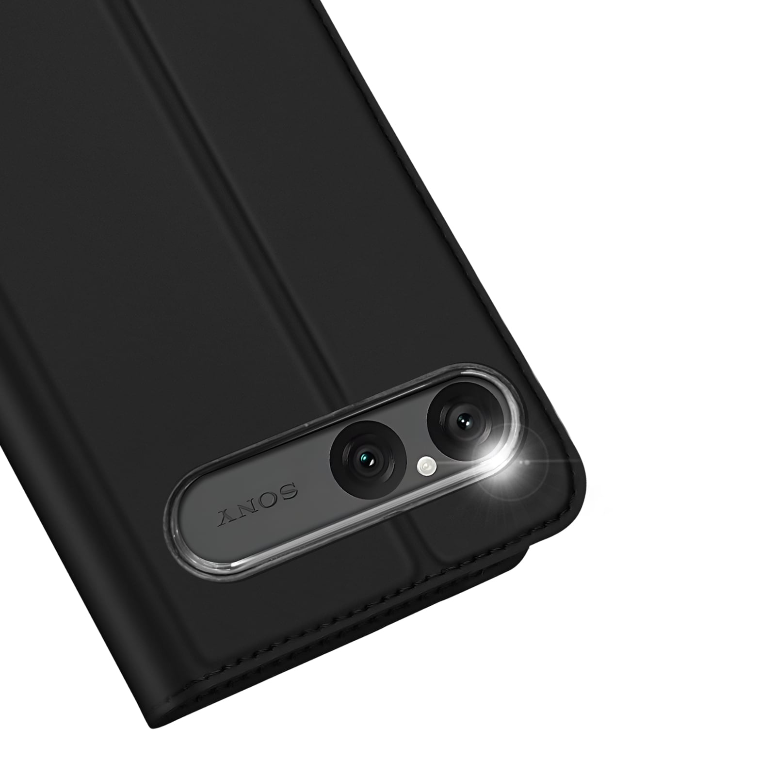 Sony Xperia 10 VII Slimmat mobilfodral, Svart