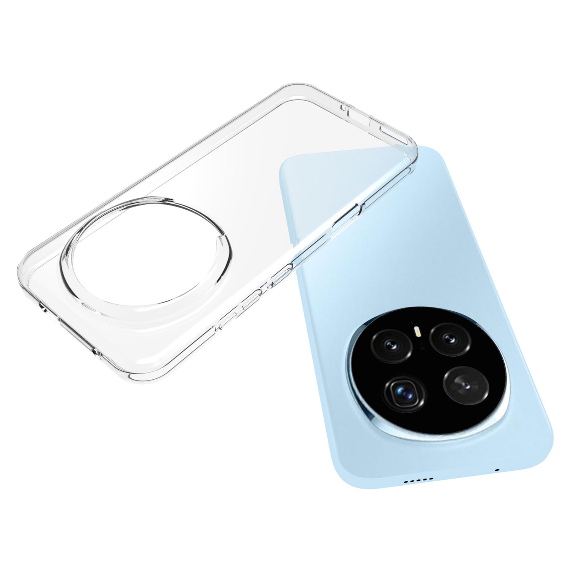 Honor Magic8 Pro Tunt TPU-skal, Genomskinlig