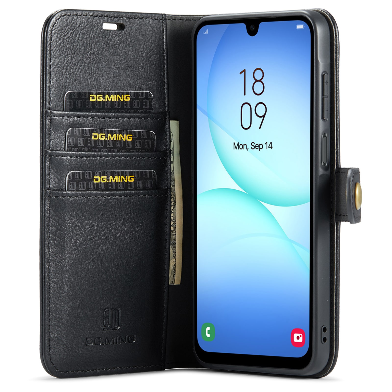 Samsung Galaxy A17 Plånboksfodral med avtagbart skal, Black