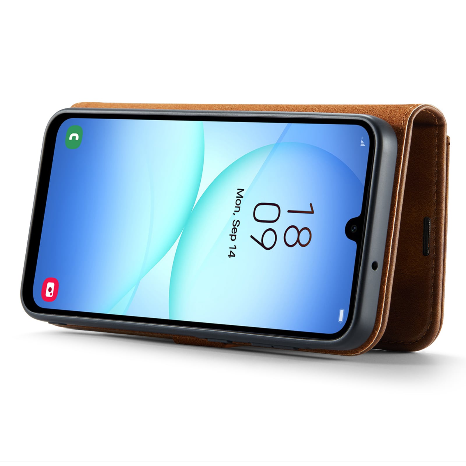 Samsung Galaxy A17 Plånboksfodral med avtagbart skal, Cognac