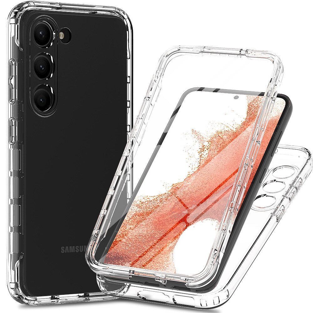 Samsung Galaxy S23 Plus Mobilskal Full Protection, Genomskinlig