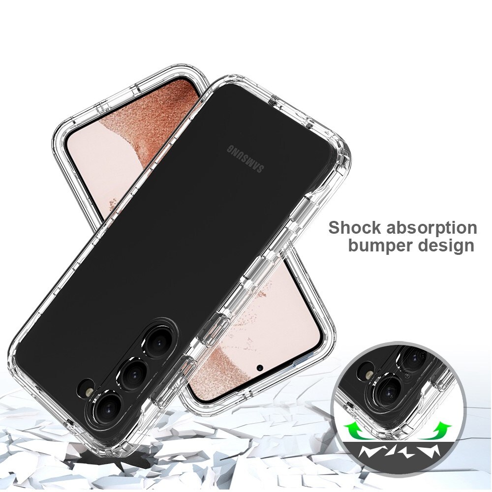 Samsung Galaxy S23 Plus Mobilskal Full Protection, Genomskinlig