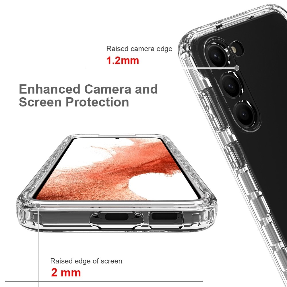 Samsung Galaxy S23 Plus Mobilskal Full Protection, Genomskinlig