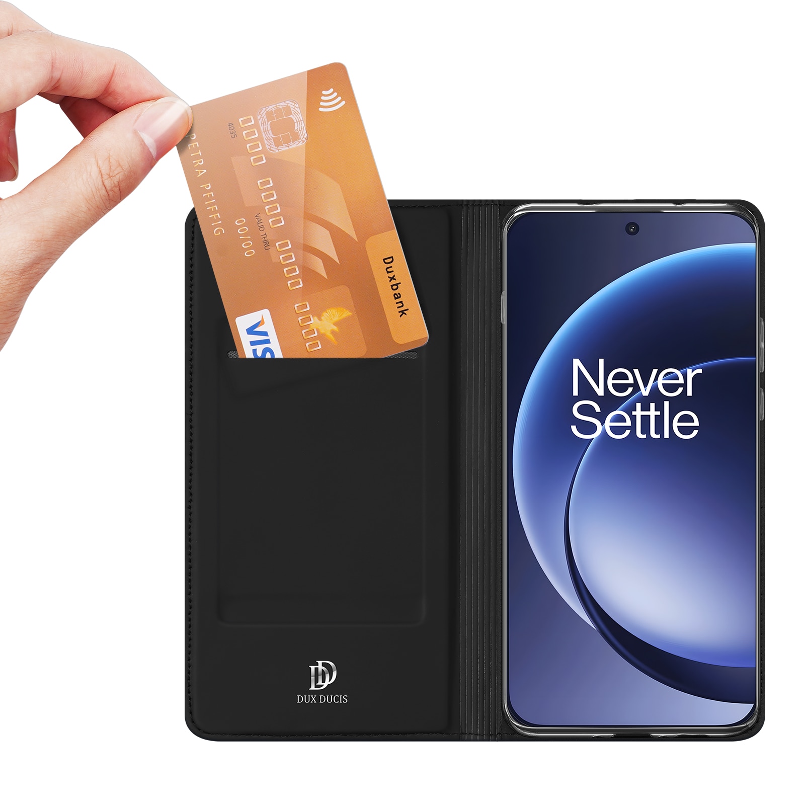  OnePlus 15 Slimmat mobilfodral, Svart