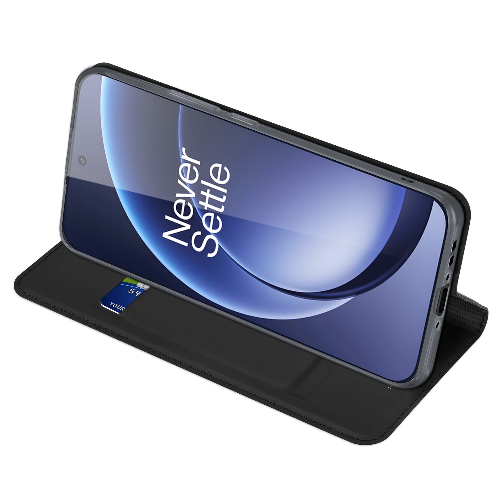  OnePlus 15 Slimmat mobilfodral, Svart