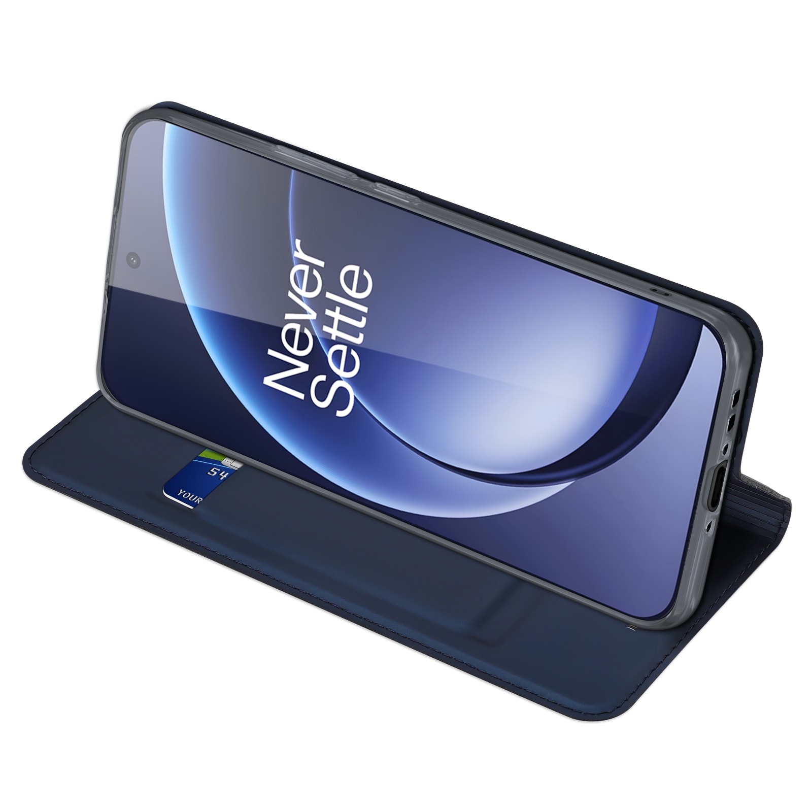  OnePlus 15 Slimmat mobilfodral, Mörkblå