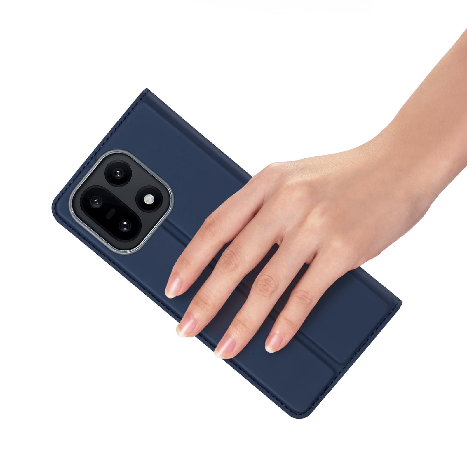  OnePlus 15 Slimmat mobilfodral, Mörkblå