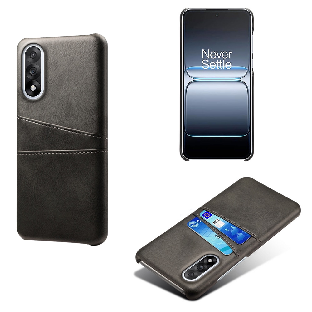  OnePlus Nord 5 Snyggt skal med 2 kortfack, Svart