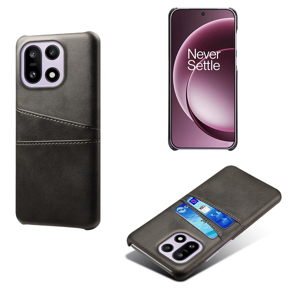  OnePlus 15 Snyggt skal med 2 kortfack, Svart