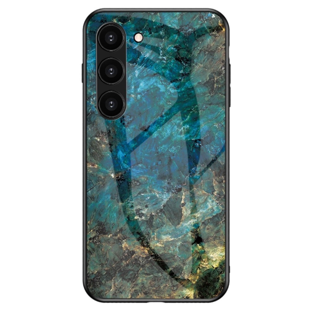 Samsung Galaxy S23 Plus Mobilskal med baksida av glas, Flerfärgad/Mönster