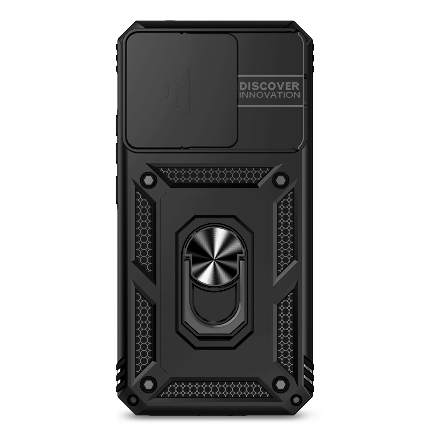 Xiaomi 15T Skal med kameraskydd & fingerring, Svart