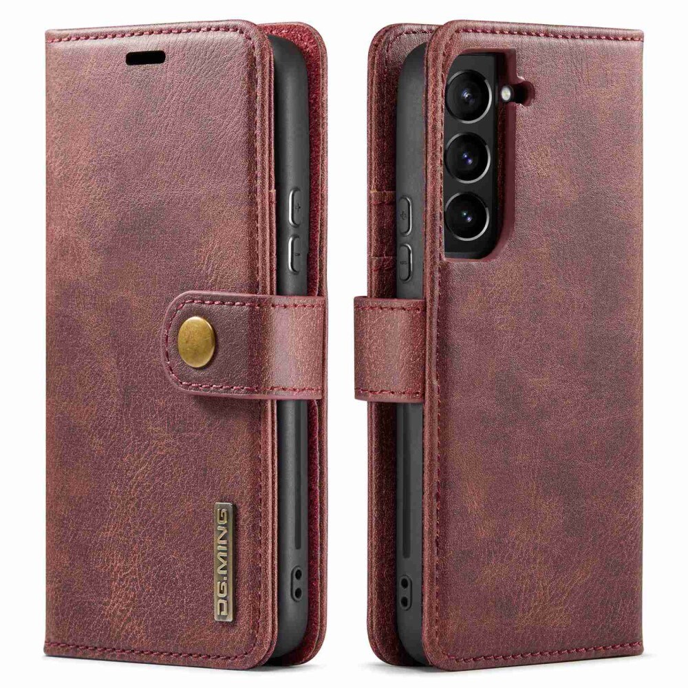 Samsung Galaxy S23 Plånboksfodral med avtagbart skal, Red
