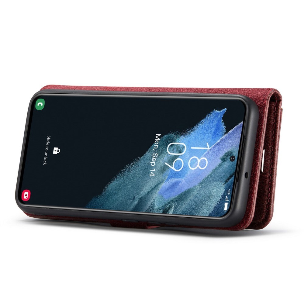 Samsung Galaxy S23 Plånboksfodral med avtagbart skal, Red