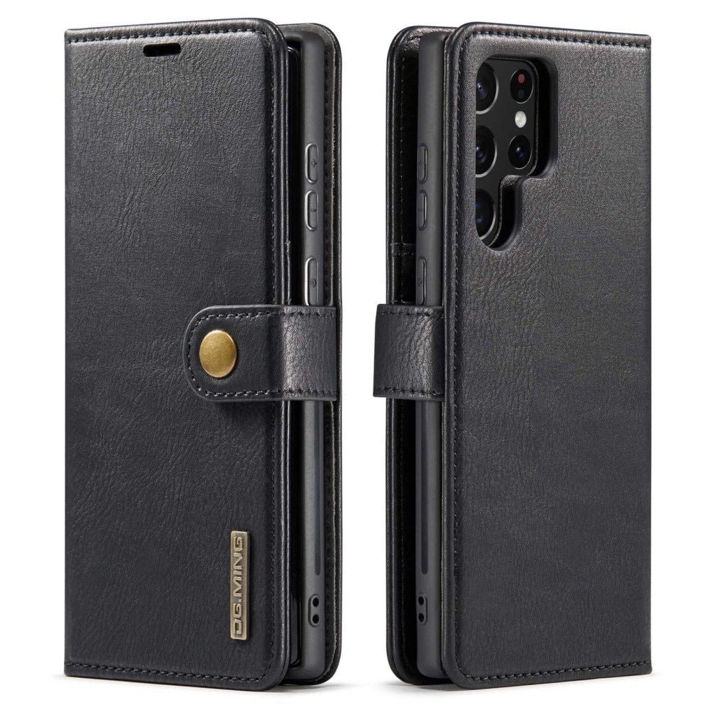 Samsung Galaxy S23 Ultra Plånboksfodral med avtagbart skal, svart
