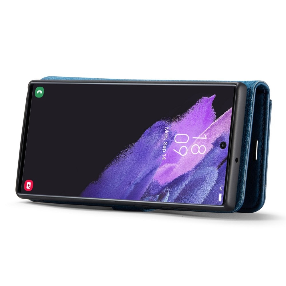 Samsung Galaxy S23 Ultra Plånboksfodral med avtagbart skal, Blå