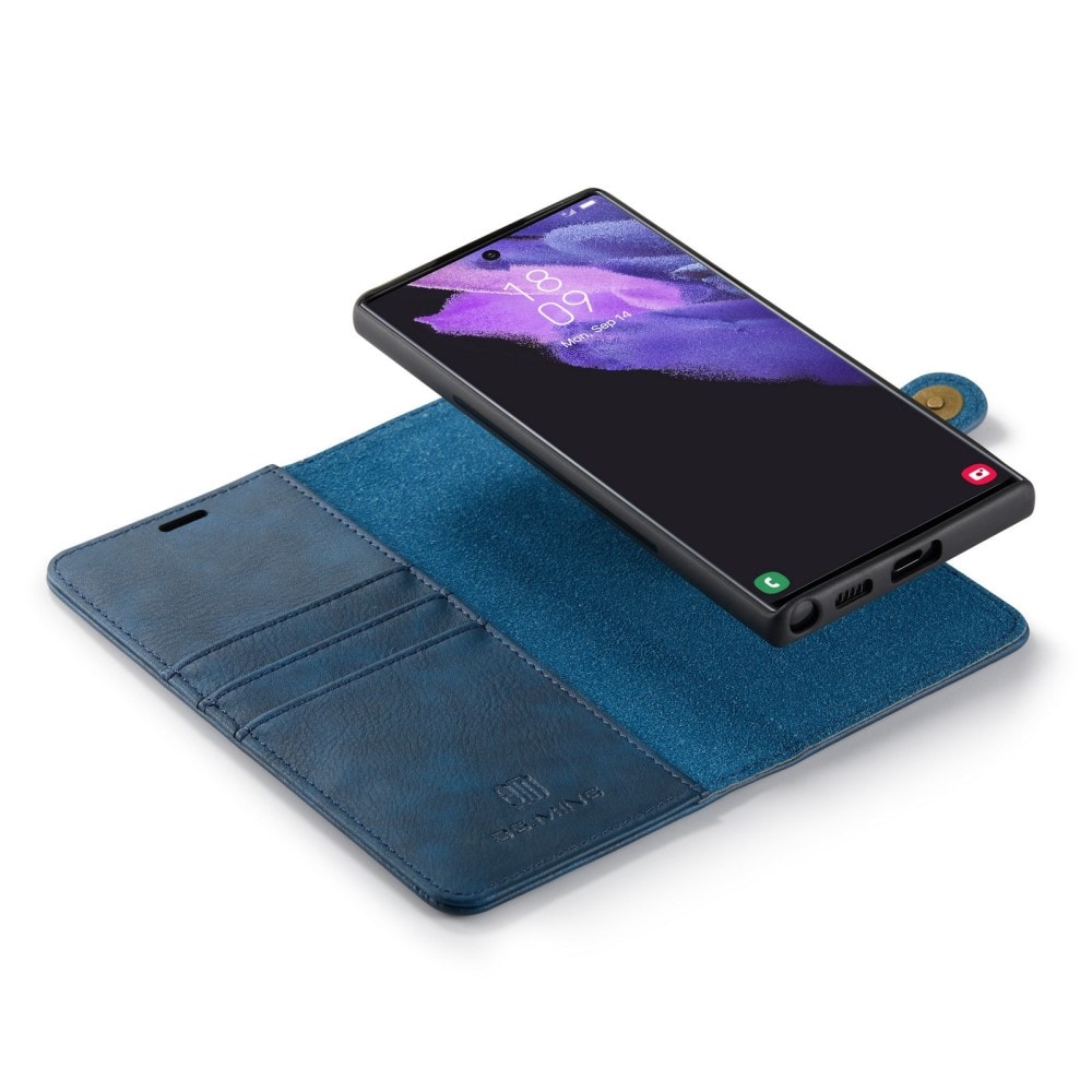 Samsung Galaxy S23 Ultra Plånboksfodral med avtagbart skal, Blå